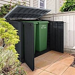 5' x 3' Keter Hideaway Large 1200L Plastic Storage Unit/ Wheelie Bin Store (1.46m x 0.82m)