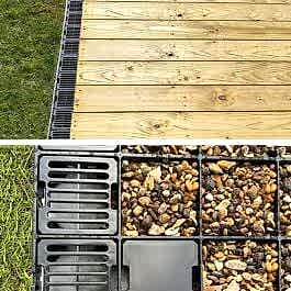 Frenchdrain with Free Anchor Blocks