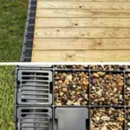 Frenchdrain with Free Anchor Blocks