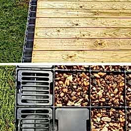 Frenchdrain with Free Anchor Blocks