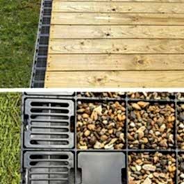 Frenchdrain with Free Anchor Blocks