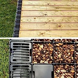 Frenchdrain with Free Anchor Blocks
