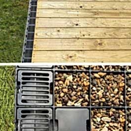 Frenchdrain with Free Anchor Blocks