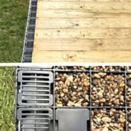 Frenchdrain with Free Anchor Blocks