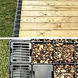 Frenchdrain with Free Anchor Blocks