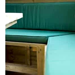 Green Bench Seat Cushions