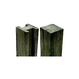7'11" x 3.7" x 3.7" Forest Planed H Slotted Fence Post (2.4m x 94mm x 94mm)