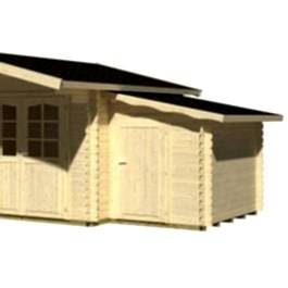 1.5 x 2.2m Palmako Log Cabin Extension