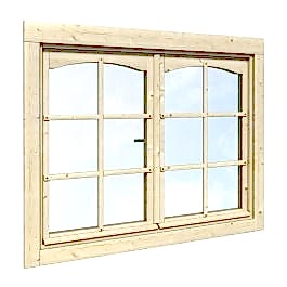 Double Glazed Double Opening Window 117x91cm - Palmako