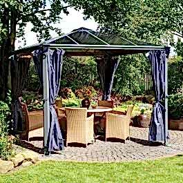Palram Canopia Palermo 3000/ 3600 Gazebo Curtains