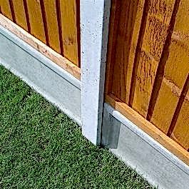 8' x 4" x 3" Forest Lightweight Concrete Fence Post (2440mm x 104mm x 80mm)