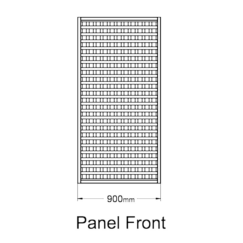 Forest 6' x 3' Premium Framed Decorative Square Garden Trellis (1.8m x 0.9m) Technical Drawing