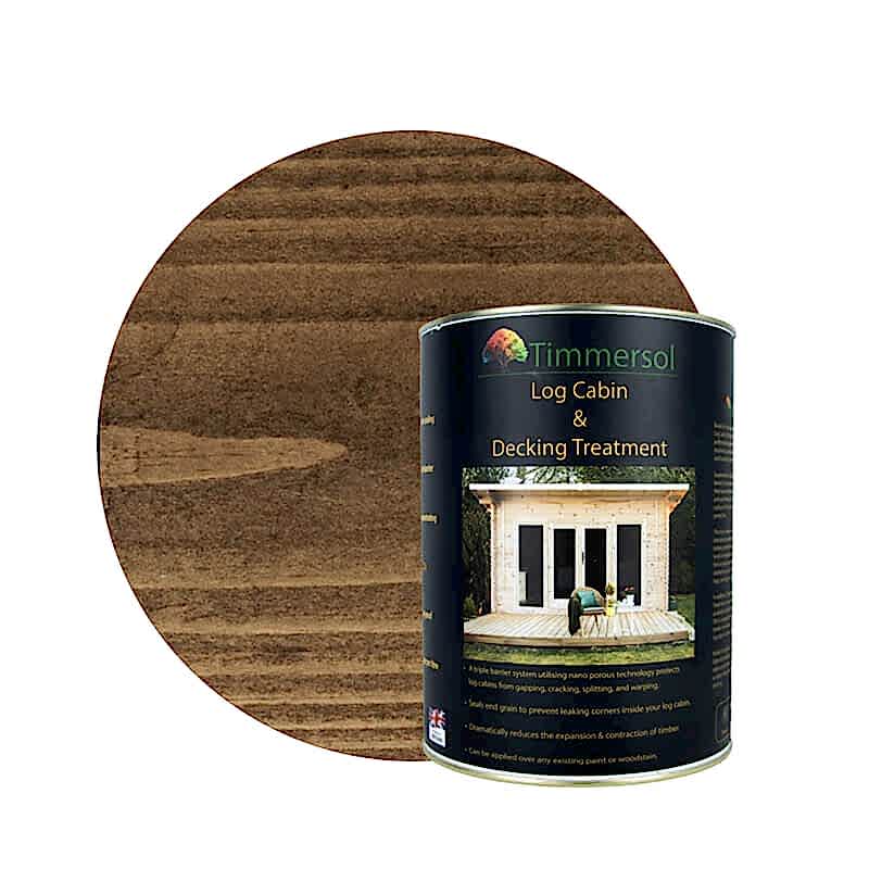 Timmersol Jacobean Walnut Log Cabin & Decking Treatment (5 Litres) Technical Drawing
