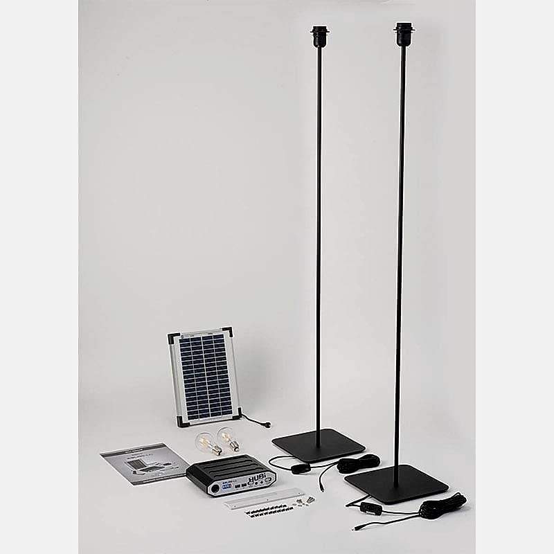 Solartech Premium Garden Building Solar Lighting Kit 6 - Suitable for Buildings up to 3m x 3m (10' x 10') Technical Drawing