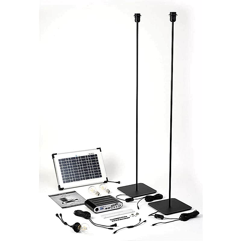 Solartech Premium Garden Building Solar Lighting Kit 7 - Suitable for Buildings up to  5m x 4m (16' x 14') Technical Drawing