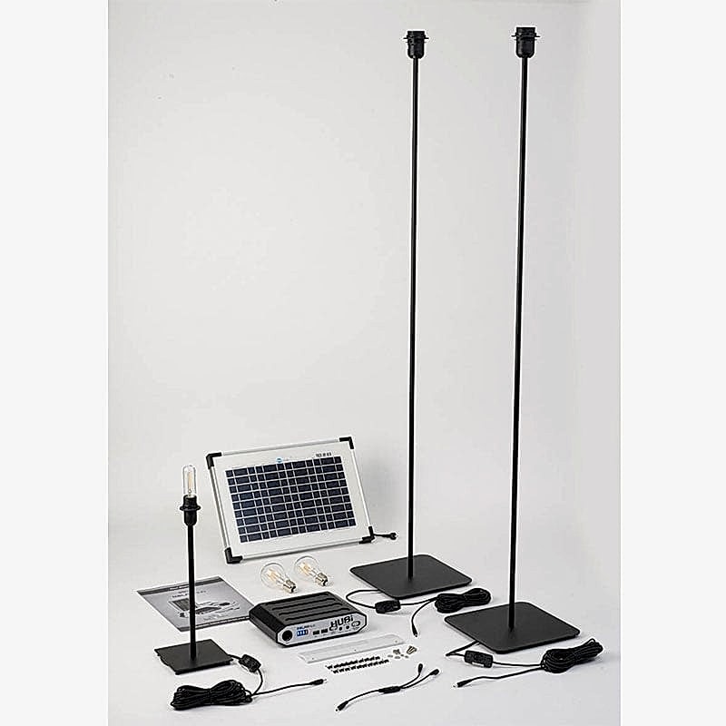 Solartech Premium Garden Building Solar Lighting Kit 8 - Suitable for Buildings upto 4m x 4m (14' x 14') Technical Drawing