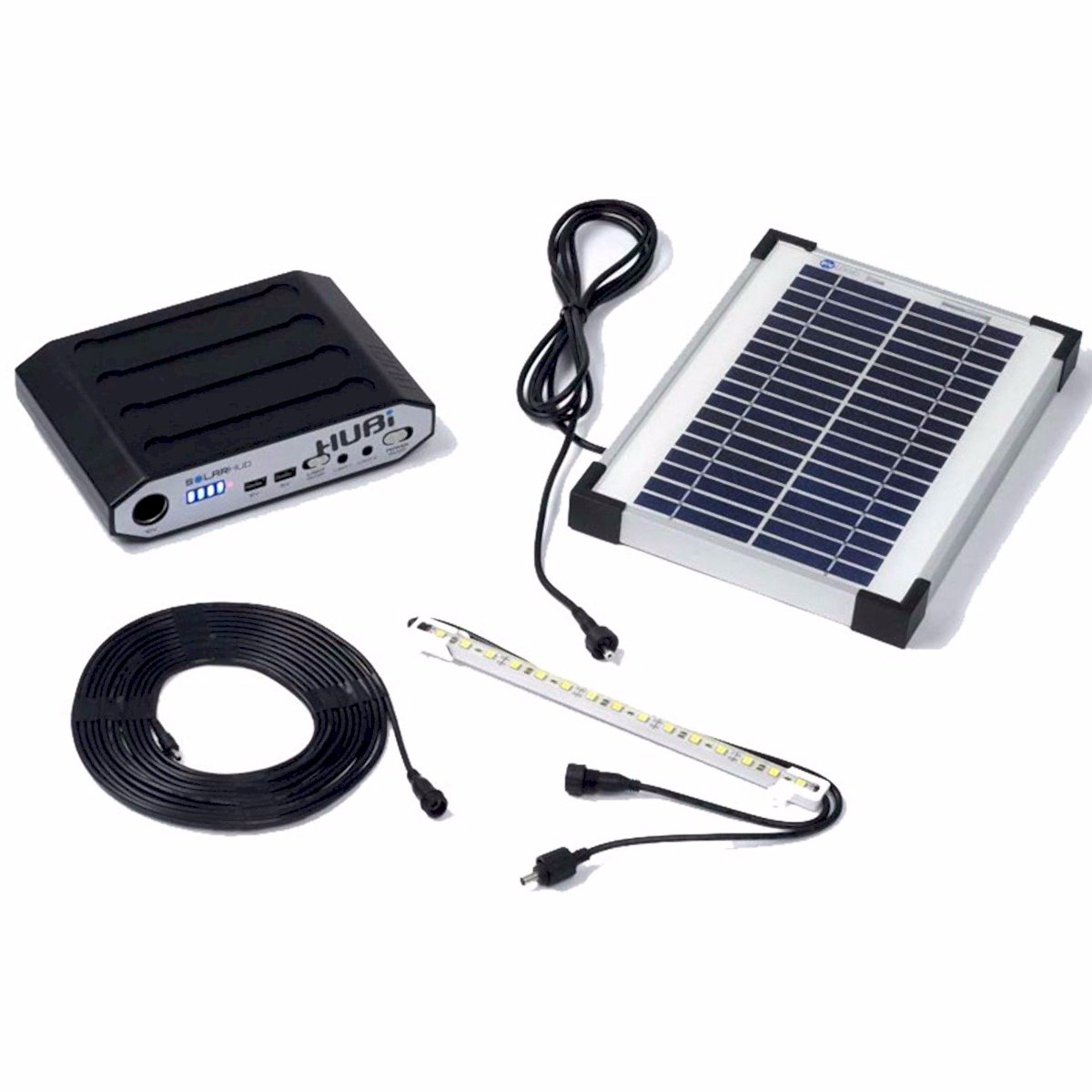 Hubi Work 16 Solar Light (LED Strip) & Charger Technical Drawing