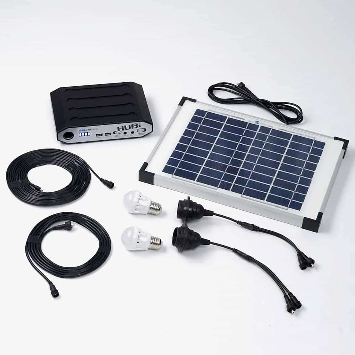 Hubi Work 32 Solar Light (LED Bulb) & Charger Technical Drawing