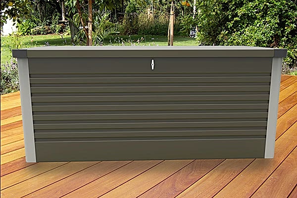 4 x 2 Trimetals Green Protect-a-Box Premium Metal Garden Storage