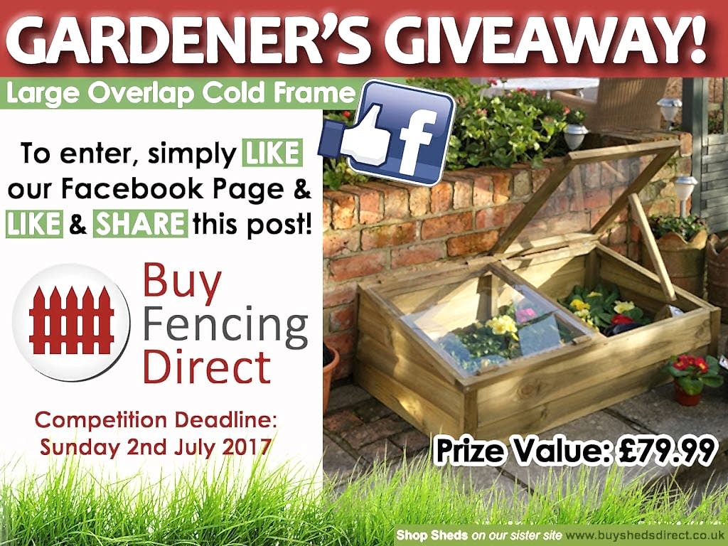 Large Overlap Cold Frame Summer Giveaway