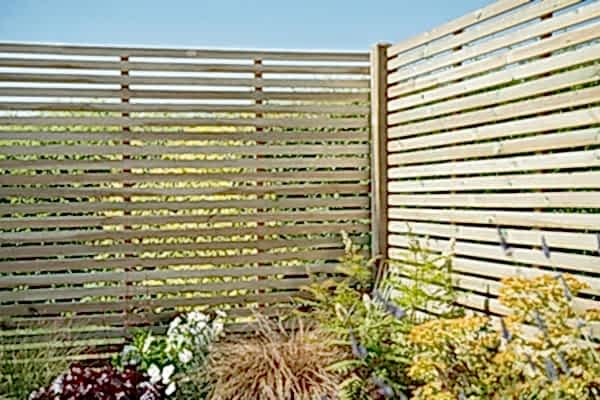 Forest 6' x 6' Pressure Treated Contemporary Slatted Fence Panel (1.8m x 1.8m)