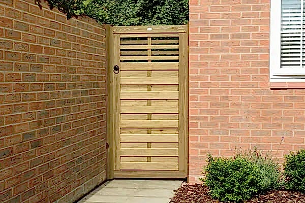 This is one of the designs for wooden garden gates on our list of wooden garden gate ideas