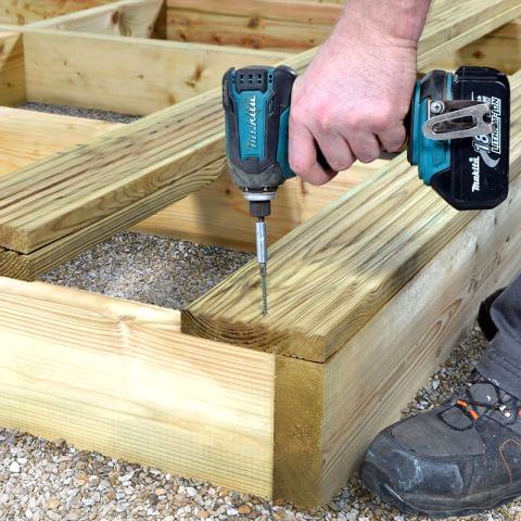 Garden Decking - How to Build a Decking Sub-Frame
