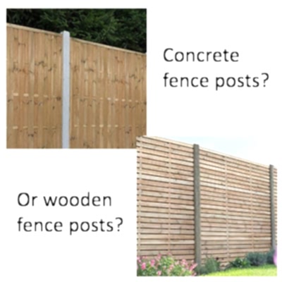 Concrete or Wood Fence Posts?