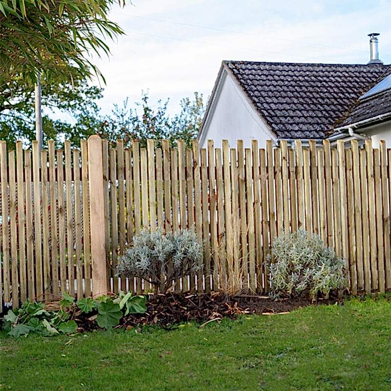 If you have no time for building picket fences, then buy this ready-made contemporary picket fence panel