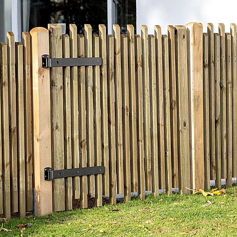 This contemporary picket gate is the top of the list of the best garden gate designs