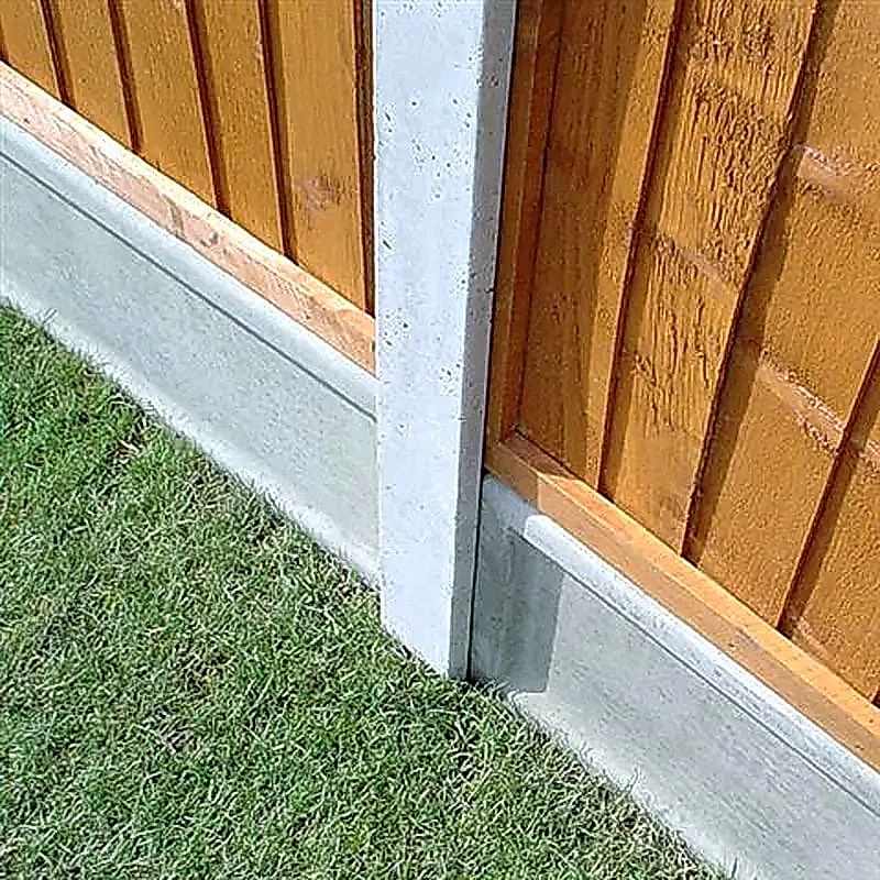 concrete fence posts make fence panel replacement easier