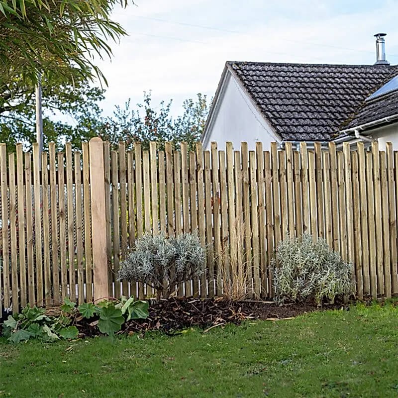 Forest 6' x 3' Pressure Treated Contemporary Picket Fence Panel (1.83m x 0.9m) - Click Here to View a photo of some eco-friendly fence panels that are made using sustainable fence materials to create eco-friendly fencing