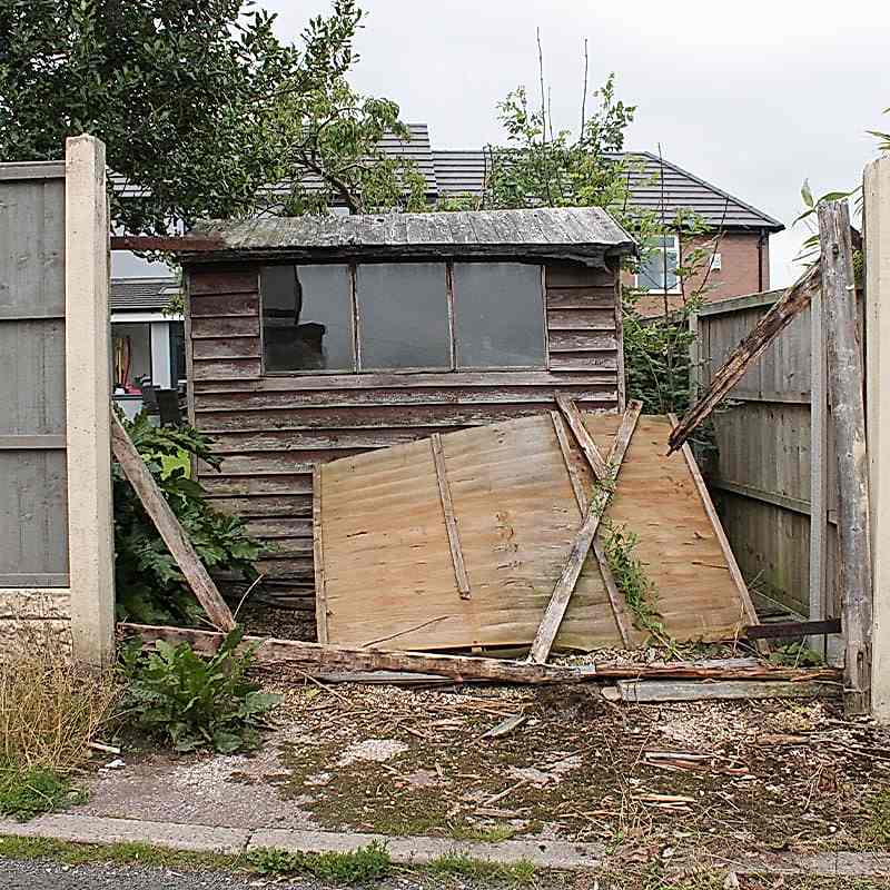 this broken panel looks far past the stage of fixing a fence and looking likely that fence panel replacement will be needed