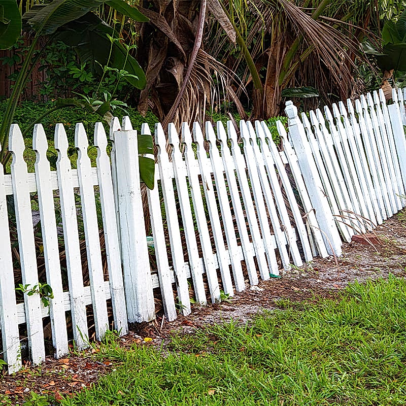 this broken panel looks like it can be solved by fixing a fence rather than fence panel replacement