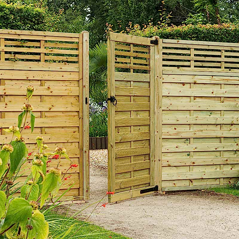 add a gate to a fence that already exists with this Kyoto Gate to match with the range of Forest Garden Kyoto Fencing