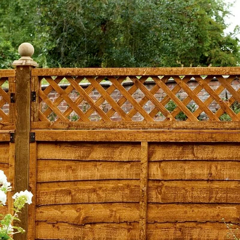 this garden makeover on a budget has been done with affordable garden plants, inexpensive garden fencing and DIY garden planters
