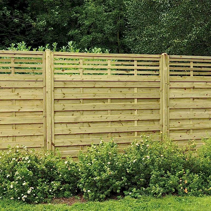the owner of this pristine fence will not need to worry about how to replace a fence panel, replacing a fence panel or replacing fence panels in concrete posts anytime soon