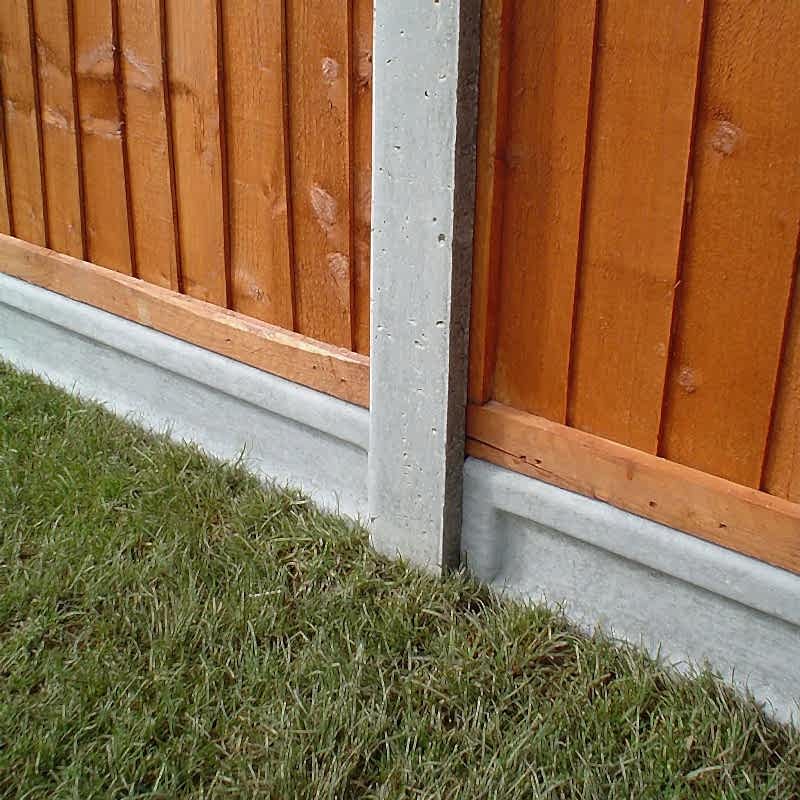 this gravel board is perfect for installing a fence on a slope