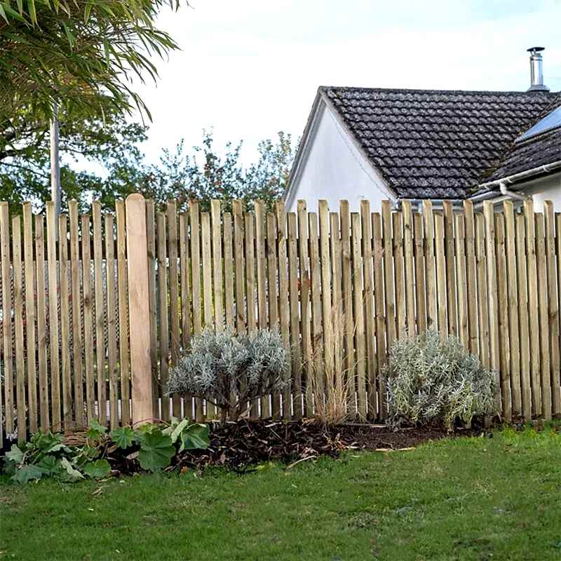 this contemporary picket fence panel is the best garden fence design