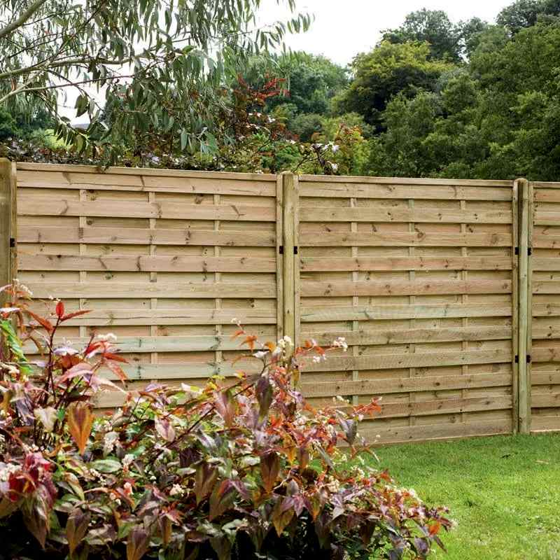Forest 6' x 6' Europa Plain Pressure Treated Decorative Fence Panel (1.8m x 1.8m) - Click Here to View if you're asking 'what type of fencing is the most durable?' then you can't go wrong with this pressure treated wooden fence panel