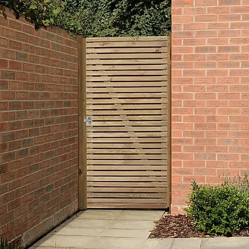 This is one of the designs for wooden garden gates on our list of wooden garden gate ideas