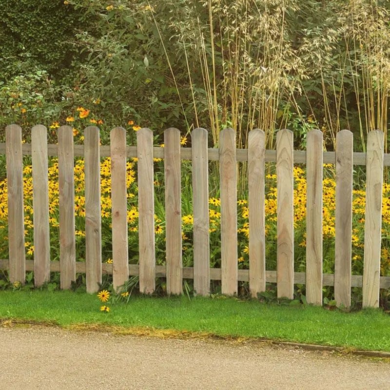 If you have no time for building picket fences, then buy this ready-made pale picket fence panel