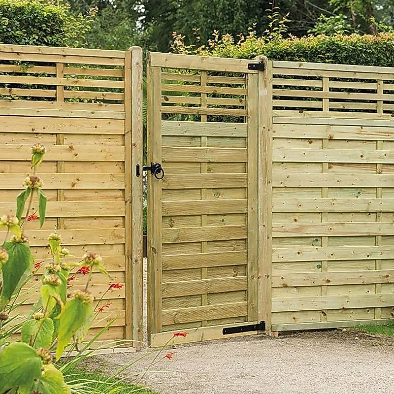 a photo of one of the gate types on our list of gate design ideas including types of gates, styles of gates and types of garden gates