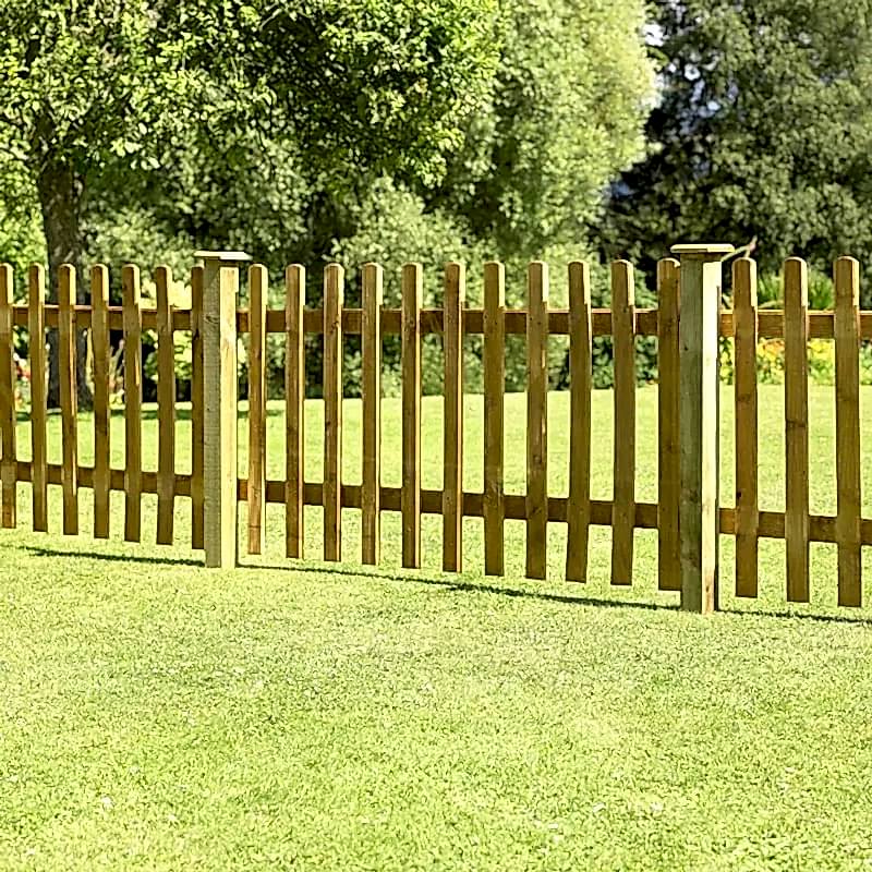 If you have no time for building picket fences, then buy this ready-made pale picket fence panel
