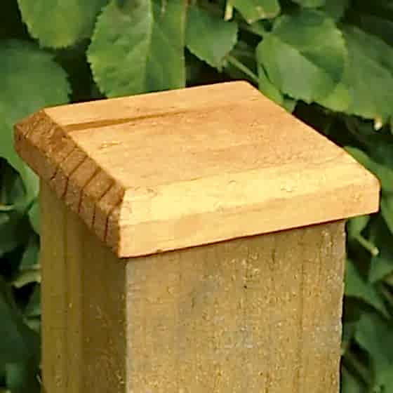 add even more protection to your fence posts with fence post caps along with your concrete godfather posts