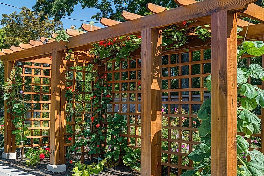 this image shows one of our decorative garden fence ideas from our list of decorative fencing ideas including outdoor fence decoration and decorative fence trellis