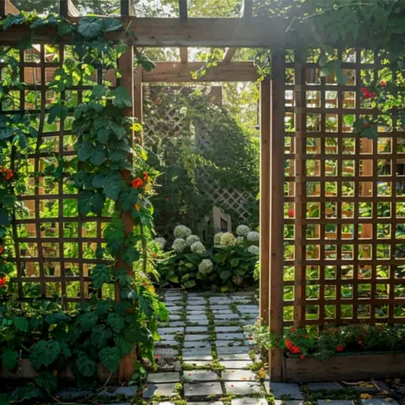 this photo shows one of our outdoor fencing ideas which include patio fencing ideas and fences for yards