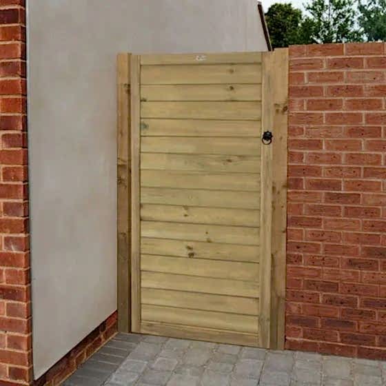 This is one of the designs for wooden garden gates on our list of wooden garden gate ideas