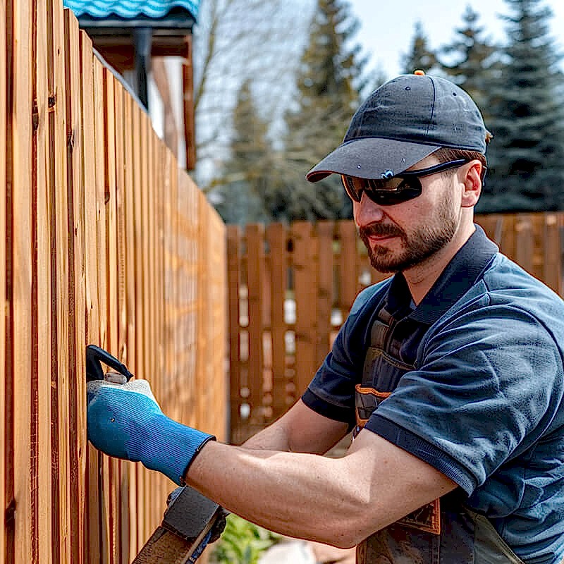 Here is an image showing fencing tools and equipment that can be found on our fencing tools list which includes garden fencing tools, garden fencing equipment and tools needed to build a wooden fence