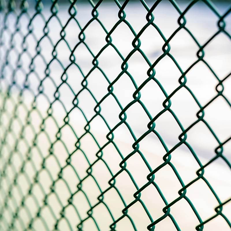 a photo showing a chain link fence that could be considered wildlife fencing, fencing for wildlife or wildlife-friendly fencing